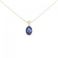 K18YG サファイヤ ネックレス 0.75CT