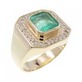 K18YG エメラルド リング 2.04CT