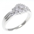PT フラワー ダイヤモンド リング 0.51CT