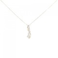 【リメイク】K18YG ダイヤモンド ネックレス 0.15CT