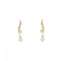 【リメイク】K18YG ダイヤモンド ピアス 0.10CT