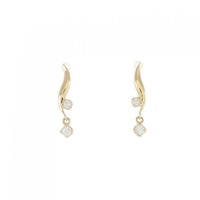 【リメイク】K18YG ダイヤモンド ピアス 0.10CT
