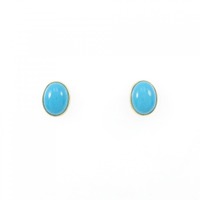 【新品】K18YG ターコイズ ピアス