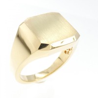 【新品】K18YG 印台 リング