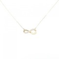 【リメイク】K18YG ダイヤモンド ネックレス 0.10CT