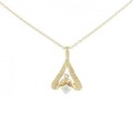 18K/18KWG/K18 ダイヤモンド ネックレス 0.20CT