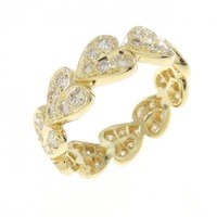 750YG ハート ダイヤモンド リング 1.052CT