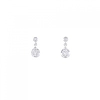 K18WG ダイヤモンド ピアス 0.226CT