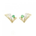 K18YG/K18WG エメラルド ピアス