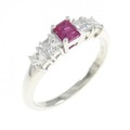 PT レッドベリル リング 0.18CT