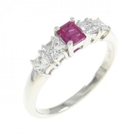 PT レッドベリル リング 0.18CT