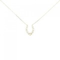 【リメイク】K18YG ダイヤモンド ネックレス 0.10CT