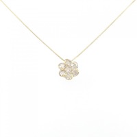 【新品】K18YG フラワー ダイヤモンド ネックレス 0.70CT