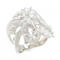 【新品】PT ドラゴン ダイヤモンド リング 0.08CT