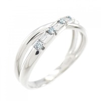 K18WG ダイヤモンド リング 0.08CT