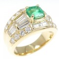 K18YG エメラルド リング 0.86CT