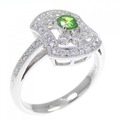 PT デマントイドガーネット リング 0.178CT