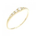 【リメイク】K18YG ダイヤモンド リング 0.15CT