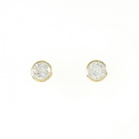 【リメイク】K18YG/ST ダイヤモンド ピアス 0.507CT 0.542CT G I1 VG-GOOD