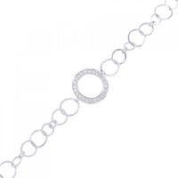 750WG ダイヤモンド ブレスレット 0.18CT