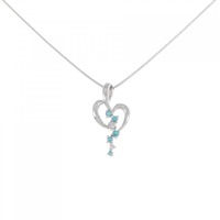 K18WG トルマリン ネックレス 0.10CT