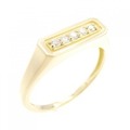 【リメイク】K18YG ダイヤモンド リング 0.10CT