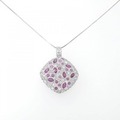 K18WG ルビー ネックレス 2.00CT