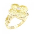 ヴァンクリーフ&アーペル ヴィンテージアルハンブラ リング 0.06CT