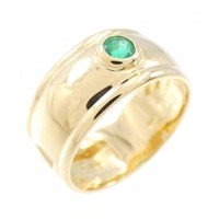 K18YG エメラルド リング