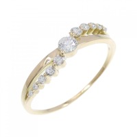 【リメイク】K18YG ダイヤモンド リング 0.20CT