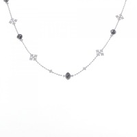 K18WG ダイヤモンド ネックレス 1.65CT