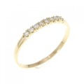 【リメイク】K18YG ダイヤモンド リング 0.10CT