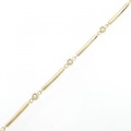 K18YG ダイヤモンド ブレスレット 0.12CT