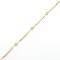 K18YG ダイヤモンド ブレスレット 0.12CT