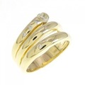 K18YG ダイヤモンド リング 0.25CT