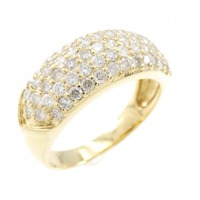 K18YG パヴェ ダイヤモンド リング 1.00CT