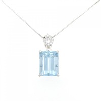 PT アクアマリン ネックレス 21.495CT