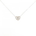 【新品】K18PG ハート ダイヤモンド ネックレス 0.10CT