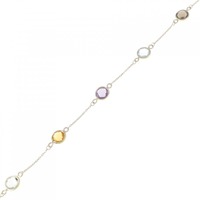 K10YG カラーストーン ブレスレット