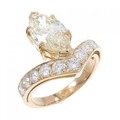 K18PG ダイヤモンド リング 3.023CT VLY SI2 マーキスカット