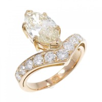 K18PG ダイヤモンド リング 3.023CT VLY SI2 マーキスカット
