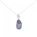 K18WG ボルダーオパール ネックレス 2.70CT