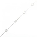 K18WG フラワー ダイヤモンド ブレスレット 0.32CT