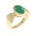 K18YG エメラルド リング 2.01CT