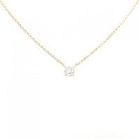 K18YG ソリティア ダイヤモンド ネックレス 0.321CT