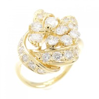 K18YG フラワー ダイヤモンド リング 1.00CT