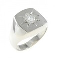PT 印台 ダイヤモンド リング 0.33CT