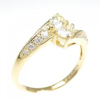 K18YG ダイヤモンド リング 0.435CT