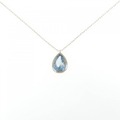 【リメイク】K18YG アクアマリン ネックレス 1.71CT