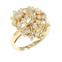 K18YG ダイヤモンド リング 0.54CT